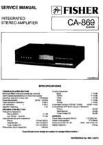 Fisher CA869 OEM Service