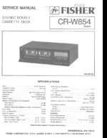 Fisher CR-W854 OEM Service