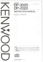 KENWOOD DP2020 OEM Owners