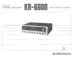 KENWOOD KR6060 OEM Owners