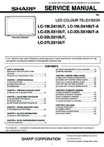 SHARP LC19LS410UTA OEM Service