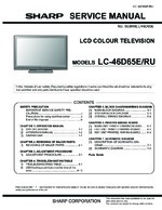 Sharp LC46D65E OEM Service