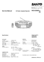 SANYO MCDZ530F OEM Service