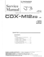 PIONEER CDXM12ZG OEM Service