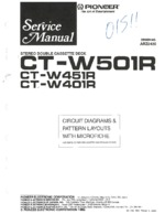 PIONEER CTW401R OEM Service