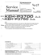 PIONEER KEH-P3700 OEM Service