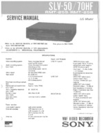 SONY SLV70HF OEM Service