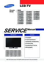 Samsung LE32B551A Service Guide