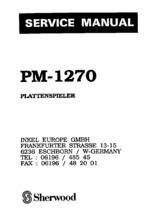 Sherwood PM-1270 OEM Service