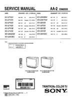 Sony KV27V25 OEM Service