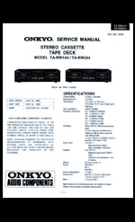 Onkyo TARW144 OEM Service