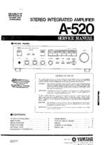 YAMAHA A520 OEM Service