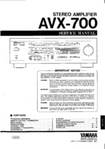 YAMAHA AVX700 OEM Service