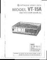 HITACHI VT15A OEM Owners