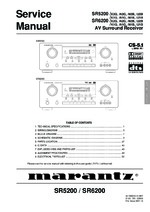 Marantz SR6200 OEM Service